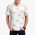 thumbnail image 5 of Wukai Cute Pigs Men’s Polo Shirts,Quick-Dry Athletic Shirt,Classic Fit Shirts-Small, 5 of 8