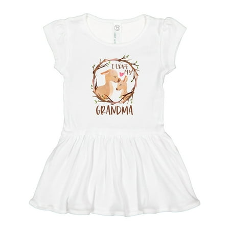

Inktastic I Love My Grandma Gift Toddler Girl Dress