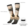 thumbnail image 4 of Disketp Friendship Dragon Print Unisex Contrast Color Stockings Lightweight Breathable Ventilation Ankle Contrast Color Stockings, Contrast Color Stockings for Daily, 4 of 6