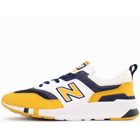 

New Balance 997 White/Navy-Yellow CM997HBY Men s Size 7.5