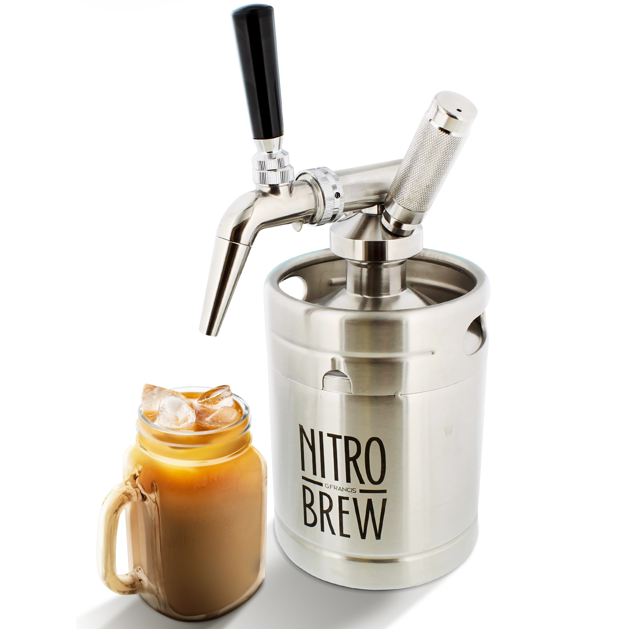 Nitro Cold Brew Coffee Maker 64 Oz Steel Nitrogen