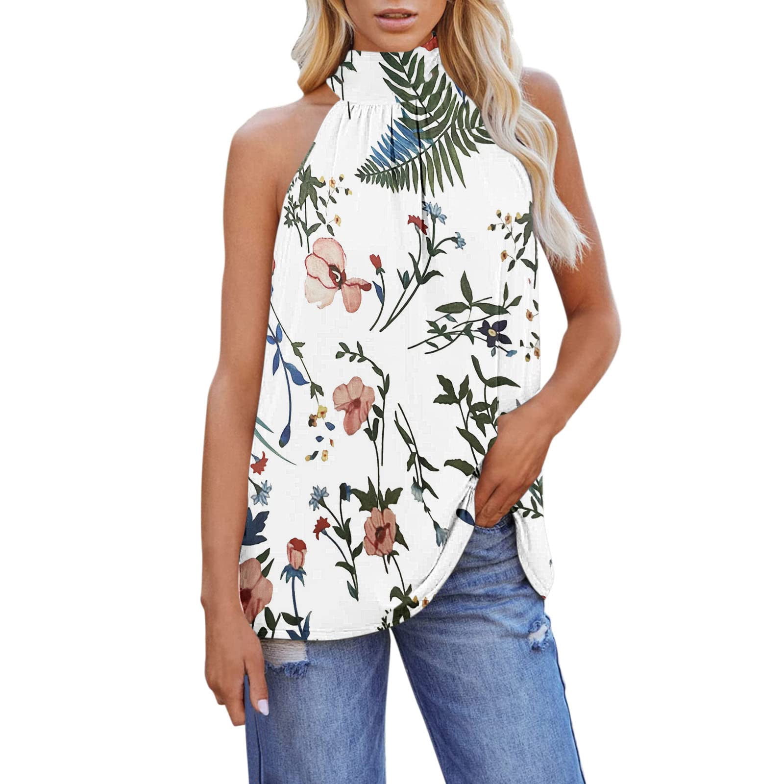 XZTZ Plus Size Tops for Women Halter 