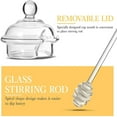 thumbnail image 7 of Clearance Storage Containers under $15 Beeswax Jar 300ML Beeswax Storage With Lid And Stirring Rod Glass Honeycomb Container For Jams And Jellies In Home Kitchens, 7 of 7