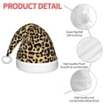 thumbnail image 4 of Naloa Leopard Print Santa Hat for Kids Baby Christmas Hats,Girls Boys Toddler Plush Xmas Holiday Hat,Luxury Santa Claus Hat, 4 of 6