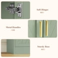 thumbnail image 7 of Homfa 71''W Modern Sideboard, 5-Doors Wood Buffet Cabinet with Adjustable Shelf, Credenza for Kitchen Dining Living Room, Green, 7 of 7