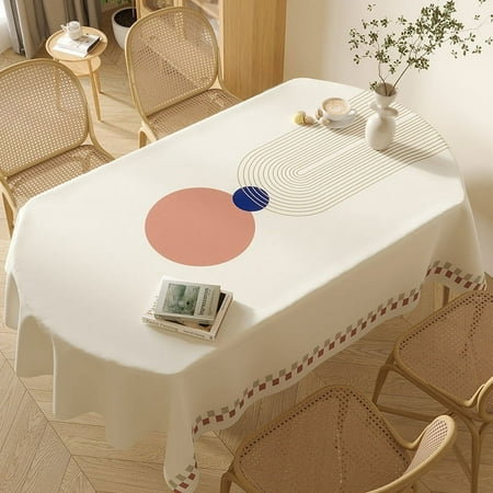 

Nordic Geometric Pattern Waterproof Tablecloth High-end Home Living Room Kitchen Dining Room Rectangular Coffee Table Tablecloth