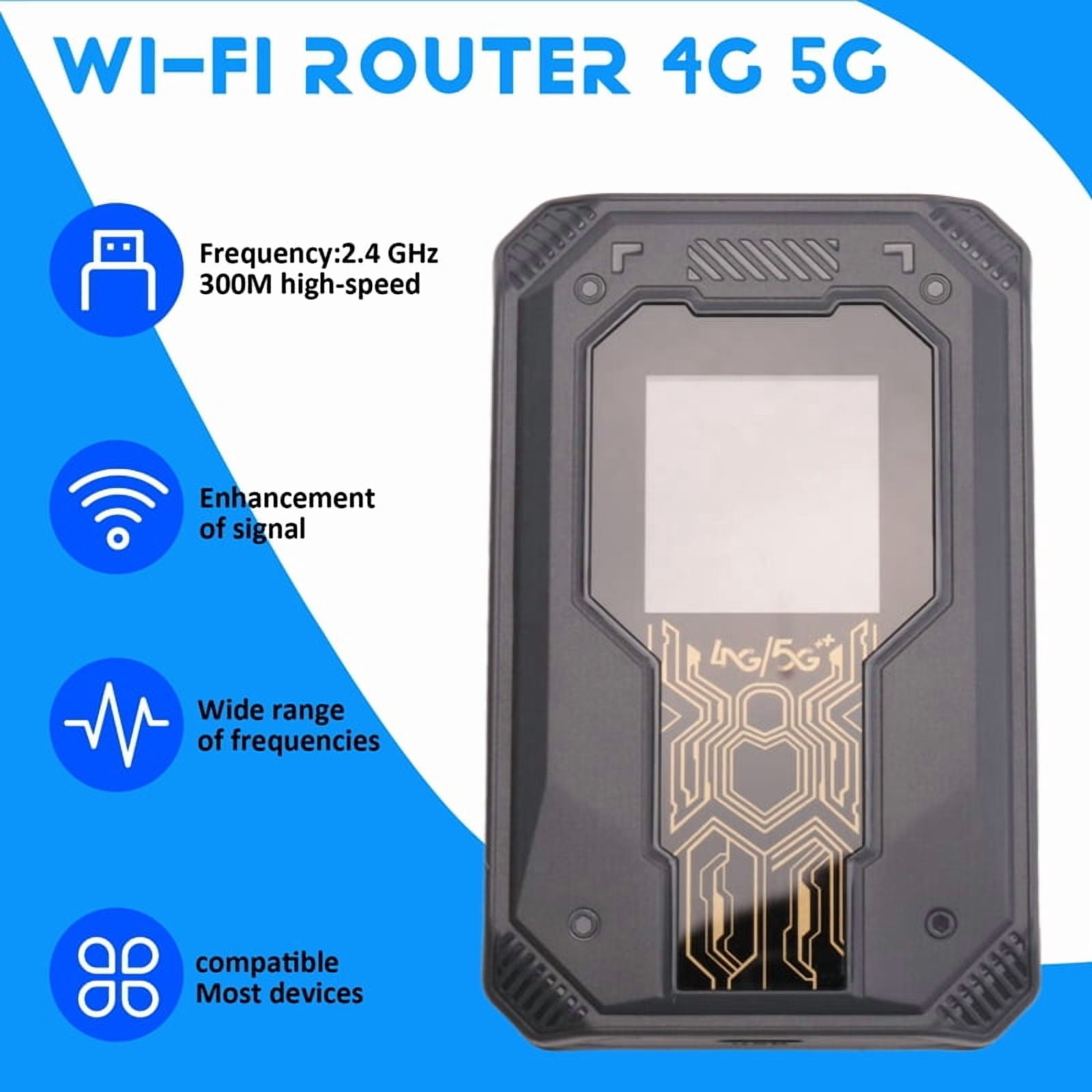 300Mbps Pocket Wi-Fi Router 4G 5G Wireless Routers Portable 4G LTE WiFi Modem with SIM Card Slot Asian Version