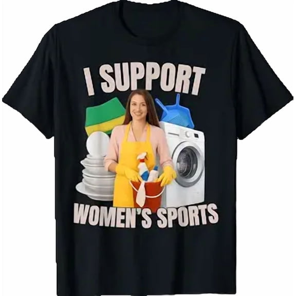 I Support Women's Sports Unwearable Aduld Humor Bootleg T-Shirt
