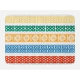 thumbnail image 1 of Ethnic Bath Mat, Various Type Color Tiles Greek Culture Folk Vintage Grid Abstract Figure Artsy Image, Non-Slip Plush Mat Bathroom Kitchen Laundry Room Decor, 29.5 X 17.5 Inches, Multicolor, Ambesonne, 1 of 2