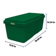 thumbnail image 4 of Hefty 28 gal Plastic Holiday Latched Storage Tote, Green, 4 of 5
