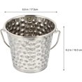 thumbnail image 2 of Cubo de metal KAIYANG de acero inoxidable para hielo vino cerveza con asas 15 x 15 x 13 cm tamaño 3, 2 of 5
