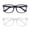 black clear, variant on LQCrafK Blue Light Blocking Glasses for Screen Time, Anti Eye Strain Computer Glasses with UV Protection, Lightweight Non-Prescription Eyewear for Men and Women