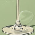 thumbnail image 4 of Yayeee Shower Curtain with Hooks 72"x72" Waterproof Fabric Bathroom Hanging Decor, Light Green Martini, 4 of 5