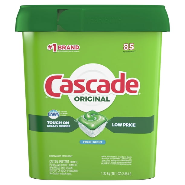 Cascade Original Dishwasher Pods, ActionPacs Dishwasher Detergent Tabs