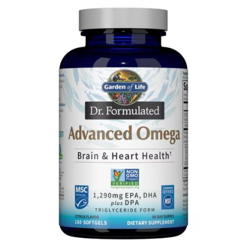 Garden of Life Dr. Formulated Advanced Omega, 180 Softgels
