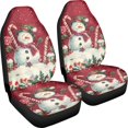 thumbnail image 3 of XYZCANDO Festive Christmas Front Car Seat Covers featuring Snowman Print - Durable Waterproof Decor For All Seasons, 3 of 10