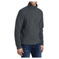thumbnail image 4 of Yellow Rooster Men's Value Fleece 1/4-Zip Male Pullover Iron Grey XL, 4 of 6