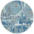 thumbnail image 2 of Addison Rugs Chantille Indoor/Outdoor Transitional Geometric Blue Washable Round Rug, 8' x 8', 2 of 6