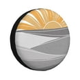thumbnail image 1 of XMXY Sun Gray Abstract Spare Tire Cover，Universal Waterproof Cover for Jeep RV Tire Wheel Protection 17 inch, 1 of 8
