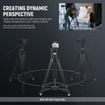 thumbnail image 2 of Neewer Heavy Duty Tripod Dolly - 50lb Capacity, 3" Rubber Wheels for DSLR/Lighting, 2 of 9