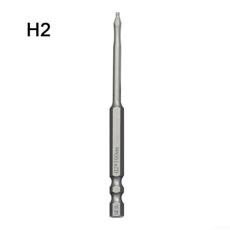 

1pc Ball End Hex Screwdriver Bit Metric Hex Bit 100mm Long Magnetic Driver Bit