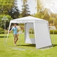 thumbnail image 3 of Outsunny 8' x 8' Pop Up Canopy Tent with Carry Bag and Slant Legs, UV50+, 3 of 10