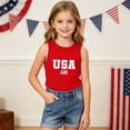 thumbnail image 4 of HBYJLZYG USA Flag Tank Top for Boys Girls, 4th of July Sleeveless Patriotic Shirt with American Flag Print, Independence Day Tee for Kids 3-15 Years, 4 of 8