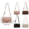 thumbnail image 3 of Casual Women's Strawberry Pillow Bag Corduroy With Chain Shoulder Crossbody Purse Handbag For Travel And Daily Use, 3 of 8