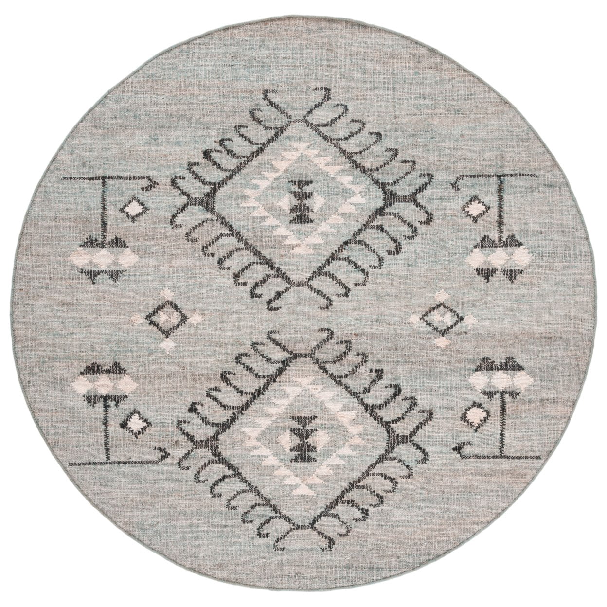 SAFAVIEH Kilim Lisette Tribal Area Rug, Blue/Black, 6' x 9'