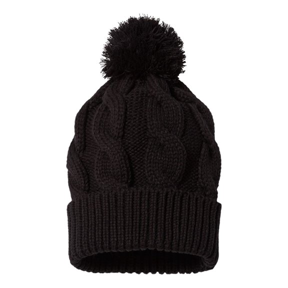 Richardson - Chunk Twist Cuffed Beanie - 141R - Black - Size: One Size