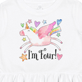 thumbnail image 4 of Inktastic I'm 4 Cute Rainbow Unicorn with Stars and Hearts Girls Toddler Dress, 4 of 5