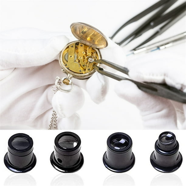 onhuon magnifying glasses set with 4 different strengths watchmakers