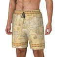 thumbnail image 2 of Gaeub World Map Mens Swim Trunks Stretch Beach Shorts Quick Dry for Men Swim Shorts Swimwear with Pockets- 3X-Large, 2 of 9