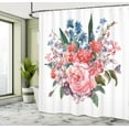 thumbnail image 5 of Ambesonne Flower Shower Curtain, Garden Flowers Bouquet, 69"Wx75"L, Multicolor, 5 of 5