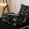 thumbnail image 6 of Manfei Speed Motocross Zipper Full Size Comforter Sets with Fitted Sheet and 2 Pillowcases,Extreme Sport Zipper Bedding Set,Black,Black Reversible,4pcs, 6 of 8