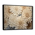 thumbnail image 2 of Designart "Blooming Mums In Beige And Gold Minimalism I" Mums Floater Framed Wall Art Prints, 2 of 5
