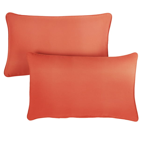 Outdoor Lumbar Pillows, Sunbrella Outdoor Pillows Orange