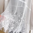 thumbnail image 6 of Lumtrix Women Lace Shawls and Wraps for Evening Dress Elegant Soft Sheer Scarf Wedding Bridal Scarf Formal Dress Fringe Lace Cover UP Complexion One Size, 6 of 6
