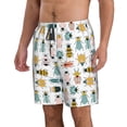 thumbnail image 2 of Balery Colorful Insects Traje de Baño Estilo Hawaiano para Hombre, Shorts de Secado Rápido con Bolsillos-Large, 2 of 6