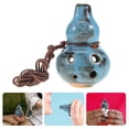 thumbnail image 5 of 6 Agujeros Alto C Ocarina Cerámica Ocarina Flauta de Cerámica Coleccionable Alto C Tono Principiante Ocarina Cerámica Colgante Flauta Azul, 5 of 5