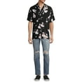 thumbnail image 5 of No Boundaries Men's Short Sleeve Printed Rayon Shirt, 5 of 6