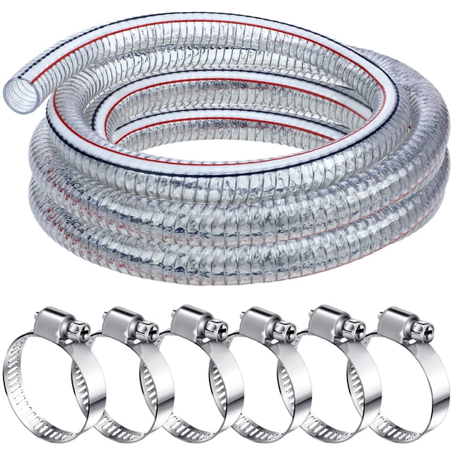 Tubing flexible Frienda, alambre de acero resistente de 1.5 x 10 pies
