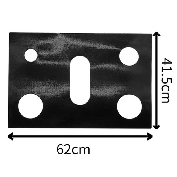 Protectores de estufa de 0,2 mm de espesor, tapete resistente al calor para cocina negro Sywqhk Libre de BPA