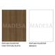 thumbnail image 4 of Ropero Closet Madesa Dallas 2 Puertas Corredizas 2 Cajones con Pies Marrón/Blanco, 4 of 4