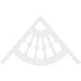 thumbnail image 2 of Ekena Millwork 48"W x 28"H x 1"P (14/12) Pitch Classic Wagon Wheel Architectural Grade PVC Gable Pediment, 2 of 5