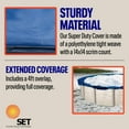 thumbnail image 4 of SET SunSolar Energy Technologies-  Super Duty series Above Ground Solid Pool Cover for 28 Foot Round Swimming Pool - Winter Pool Cover with Sturdy Cable and Winch 15-Yr warranty. Cover Clips Included., 4 of 7