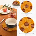 thumbnail image 3 of Coolnut Thanksgiving Pumpkin Apple Pie Acorns Round Cotton Trivets Pot Holders, Hot Pads Pure Cotton Stylish Coasters for Boho, Farmhouse, Kitchen - 2pcs Home Decor Gifts, 3 of 7