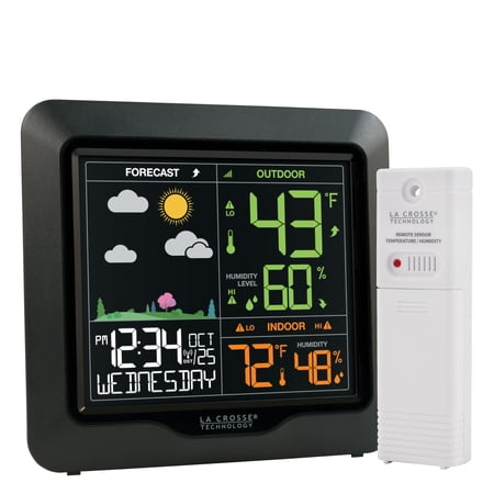 La Crosse Technology La Crosse L78571 Wireless Digital Color Forecast Station with Alerts