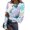 Light Blue(Maple Leaf Print), variant on Iaqnaocc Long Sleeve Womens Tops Ribbed Slim Fitted Womens Hawaiian Shirt Casual Maple Leaf Print Crew Neck Womens Tops Trendy Tight Stretch Holiday Summer Tee Tops Light Blue S