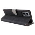 thumbnail image 4 of For Motorola Moto G34 5G Magnetic Phone Case RFID Blocking Leather Cover - Black, 4 of 5
